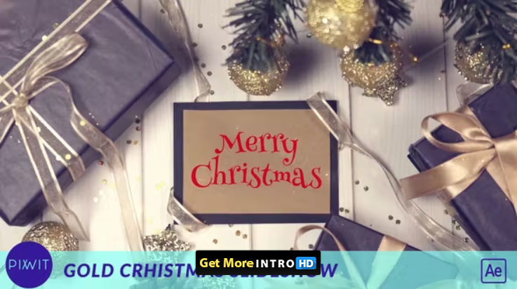 Videohive Gold Christmas Slideshow