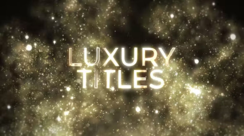 Videohive Luxury Magic Gold TItles