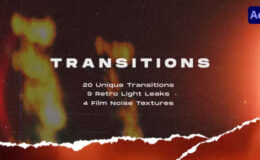 Videohive Torn Paper Transitions Pack