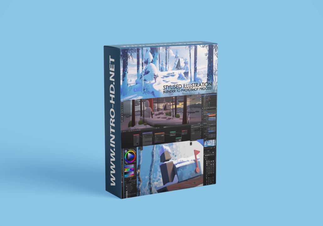 Wingfox Stylised Illustration – Blender to Photoshop Process with Gavin O’Donnell preview