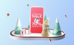 Videohive Animation Christmas Card 3D - Sale Poster Logo Reveal