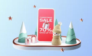Videohive Animation Christmas Card 3D – Sale Poster Logo Reveal
