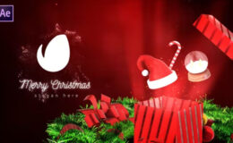 Videohive Christmas Gift Box Logo Reveal