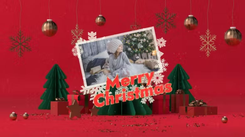 Videohive Christmas Greetings Intro Opener
