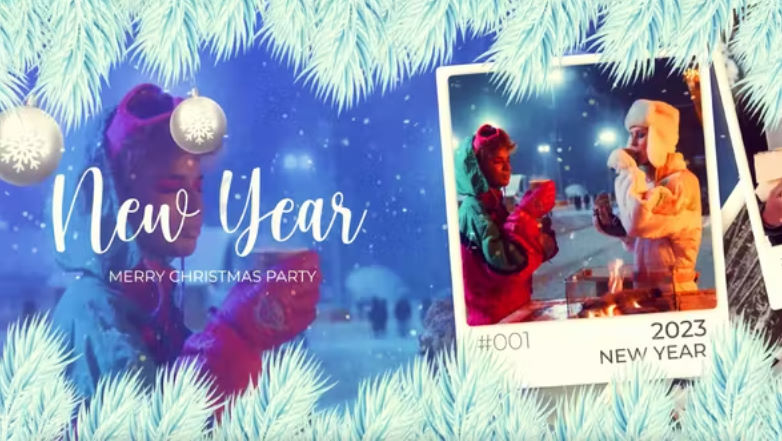 Videohive Christmas Photo Slideshow | Happy New Year Opener