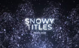 Videohive Magic Snow Titles