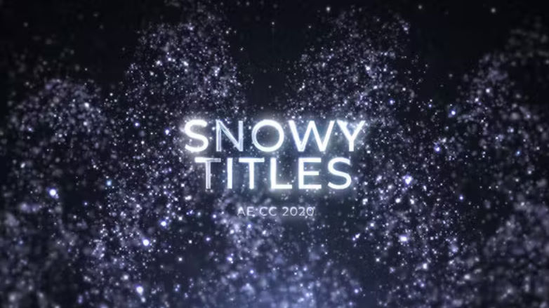 Videohive Magic Snow Titles