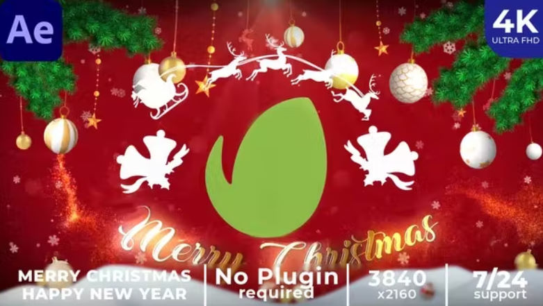 Videohive Merry Christmas Intro || Happy New Year Intro || Happy 2023