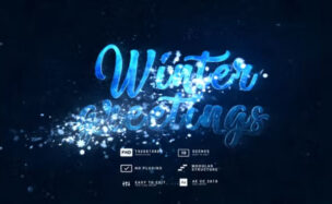 Videohive Winter Greetings | Snowflakes Titles