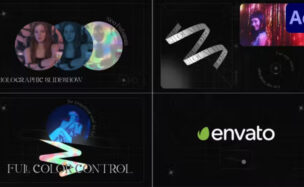 Videohive Holographic Slideshow for After Effects