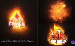 Videohive Particles Fire Logo Reveal