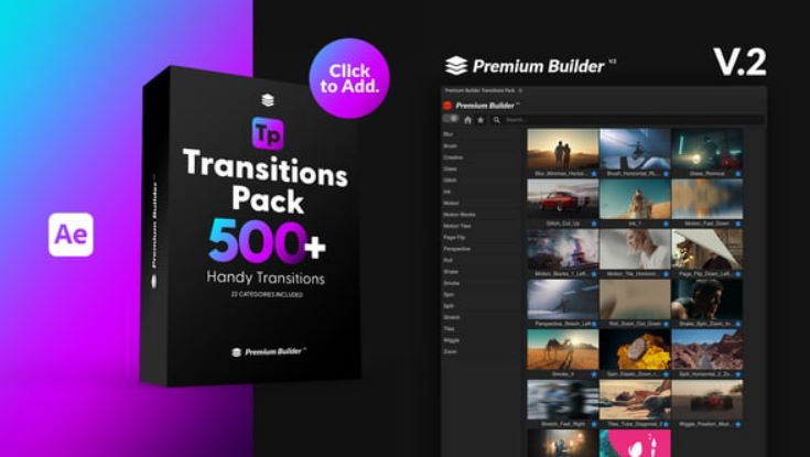 Videohive Transitions Pack V2