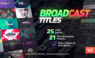 Videohive TypeX – Broadcast Pack: Title Animation Presets Library V5.1