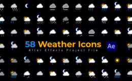 Videohive Weather Icons - 58 Pack