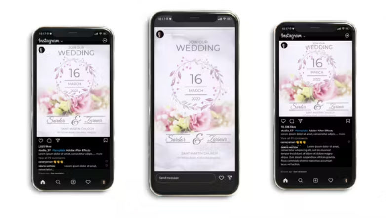 Videohive Wedding Invitation Instagram (3 in 1)