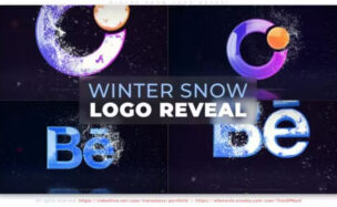 Videohive Winter Snow Logo Reveal