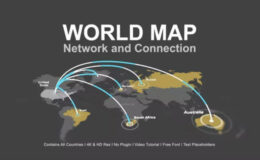 Videohive World Map - Network Connection