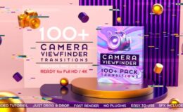 Motion Array Camera Viewfinder Transitions Pack 100+