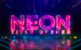 Motion Array Neon Title Opener
