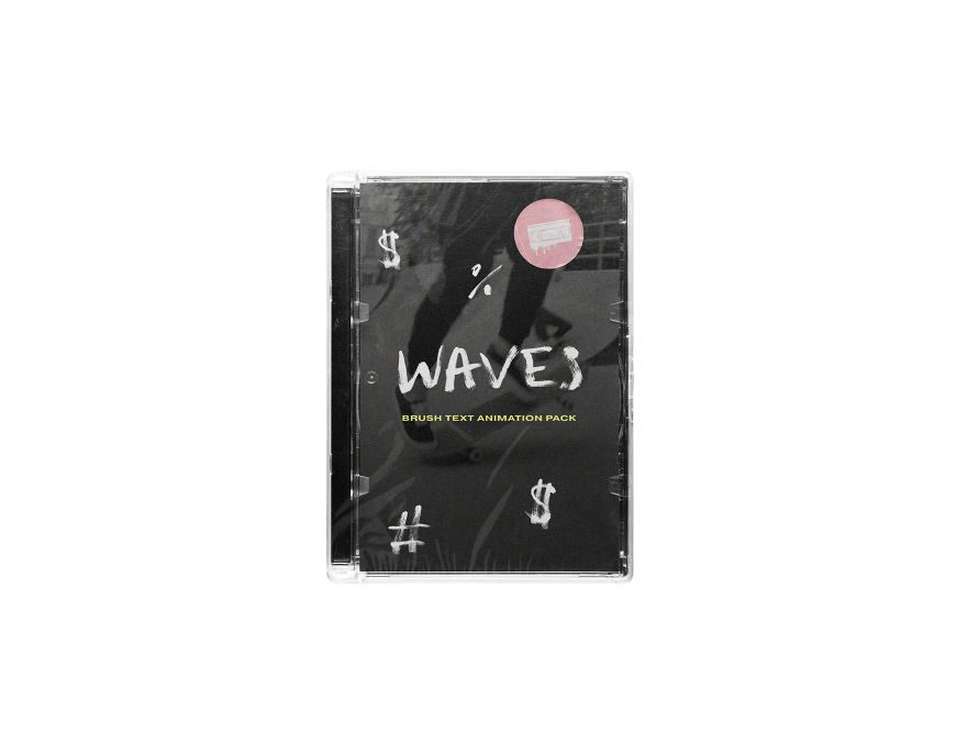 Video Milkshake WAVES – BRUSH ANIMATED FONT PACK cover preview