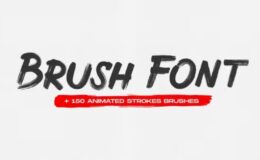 Videohive Brush Animated Font