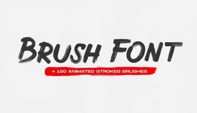Videohive Brush Animated Font
