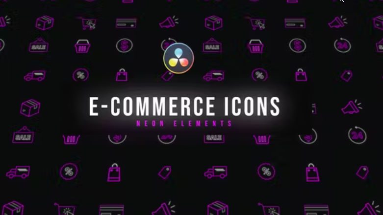 Videohive E-Commerce Neon Icons