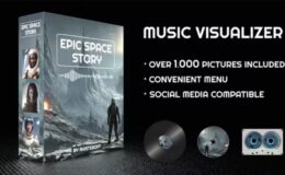 Videohive Epic Space Story Music Visualizer