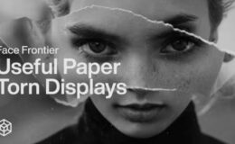 Videohive Face Frontier - Useful Paper Torn Displays