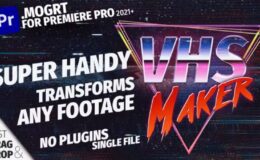 Videohive VHS Overlay Maker | Mogrt Tool
