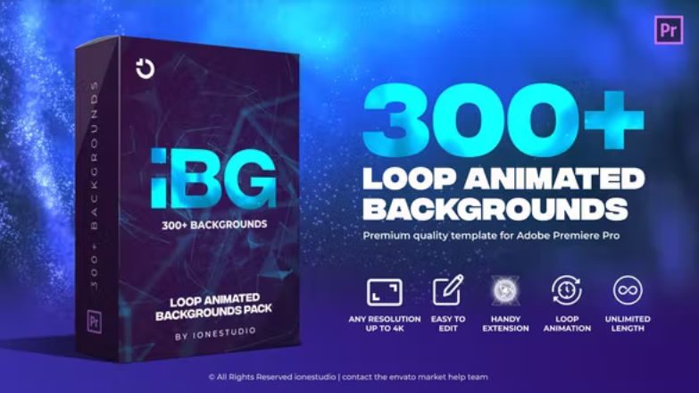 Videohive iBG | 300+ Loop Backgrounds for Premiere Pro
