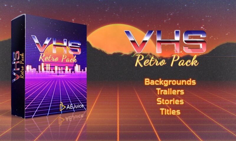 AEJuice VHS Retro Pack for After Effects and Premiere Pro