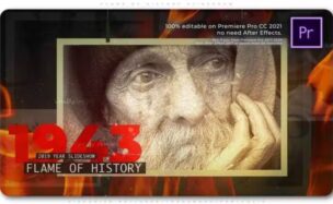 Videohive Flame of History Slideshow