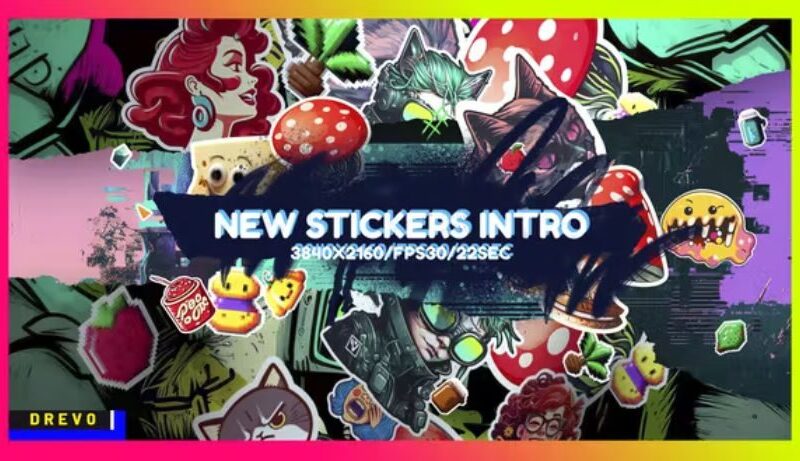 Videohive New Stickers Intro