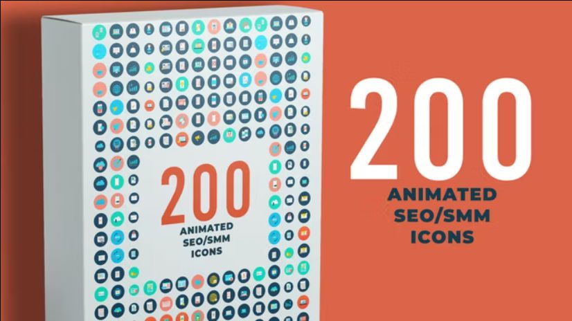 Motion Array 200 Animated Icons preview