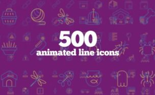 Motion Array 500 Animated Line Icons (Part 6)