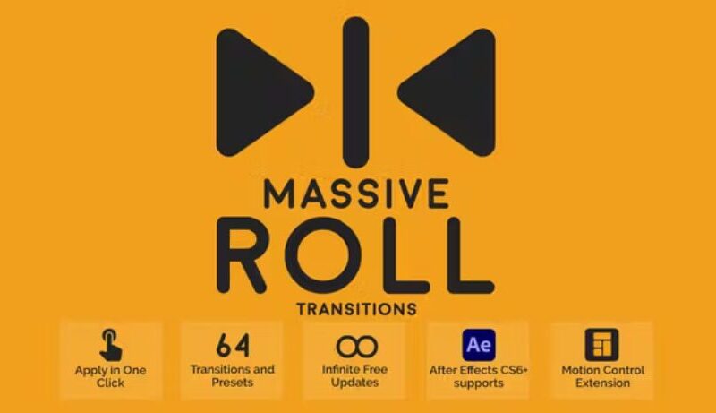 VideoHive Massive Roll Transitions