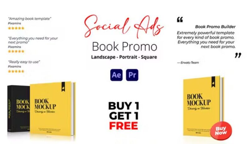 Videohive Book Promo Social Ads