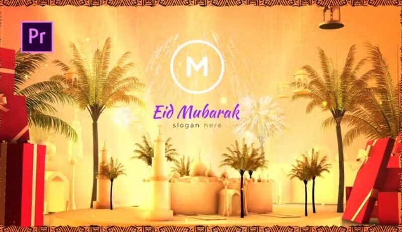Videohive Eid Greeting Logo Reveal