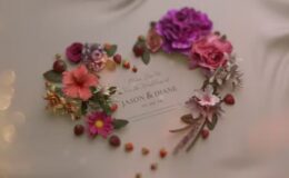 Videohive Floral Wedding Slideshow