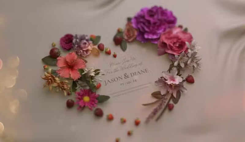 Videohive Floral Wedding Slideshow