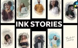 Videohive Instagram Ink Historical Stories for DaVinci Resolve