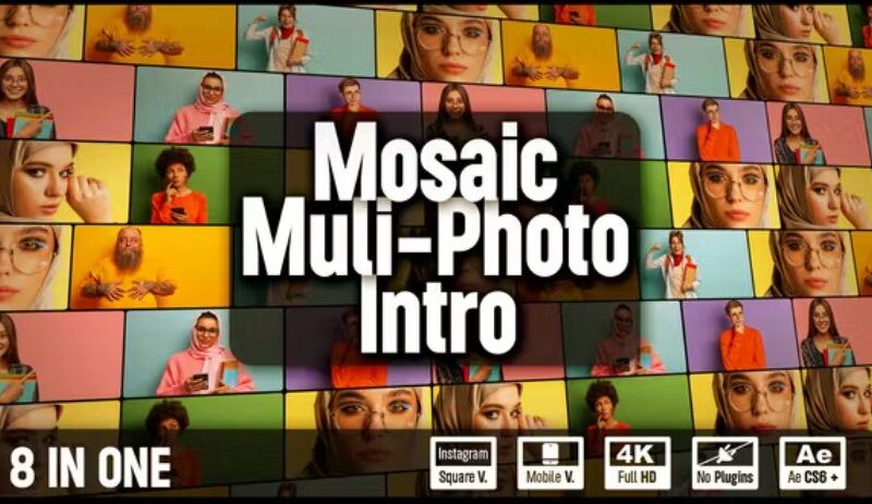 Videohive Mosaic Multi-Photo Intro