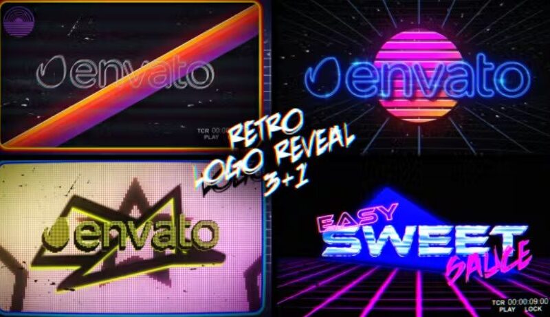 Videohive Retro Logo Reveal Pack Vol.2