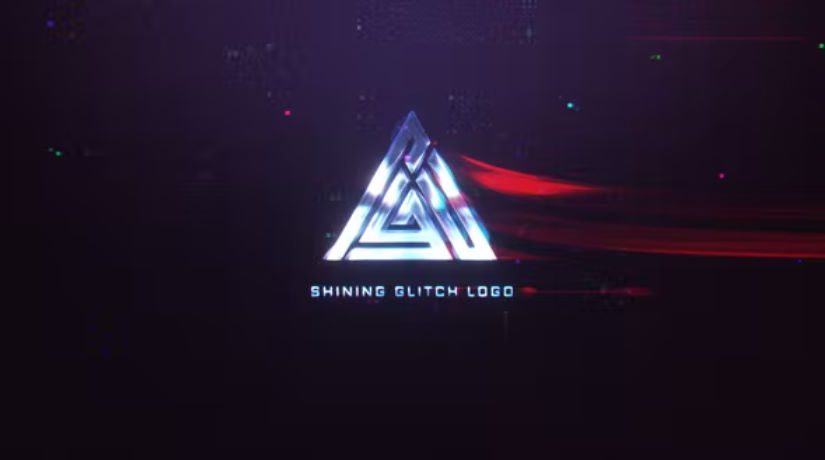 Videohive Shining Glitch Logo Mogrt preview