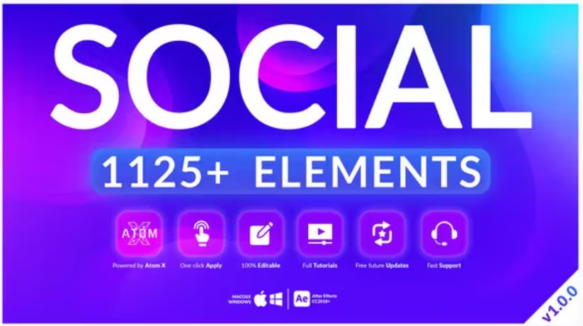 Videohive Social Pack preview
