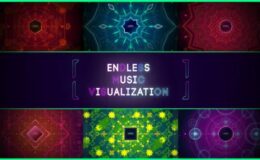 Videohive 10 Endless Music Visualization/ Audio React Tunnel Dance Visualizer/ Party Hard/ Bright BG/ Light