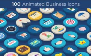 Videohive 100 Animated Business Icons