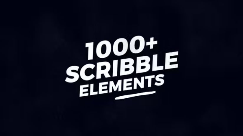 Videohive 1000 Scribble Elements preview