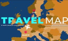 Videohive 3D Travel Map